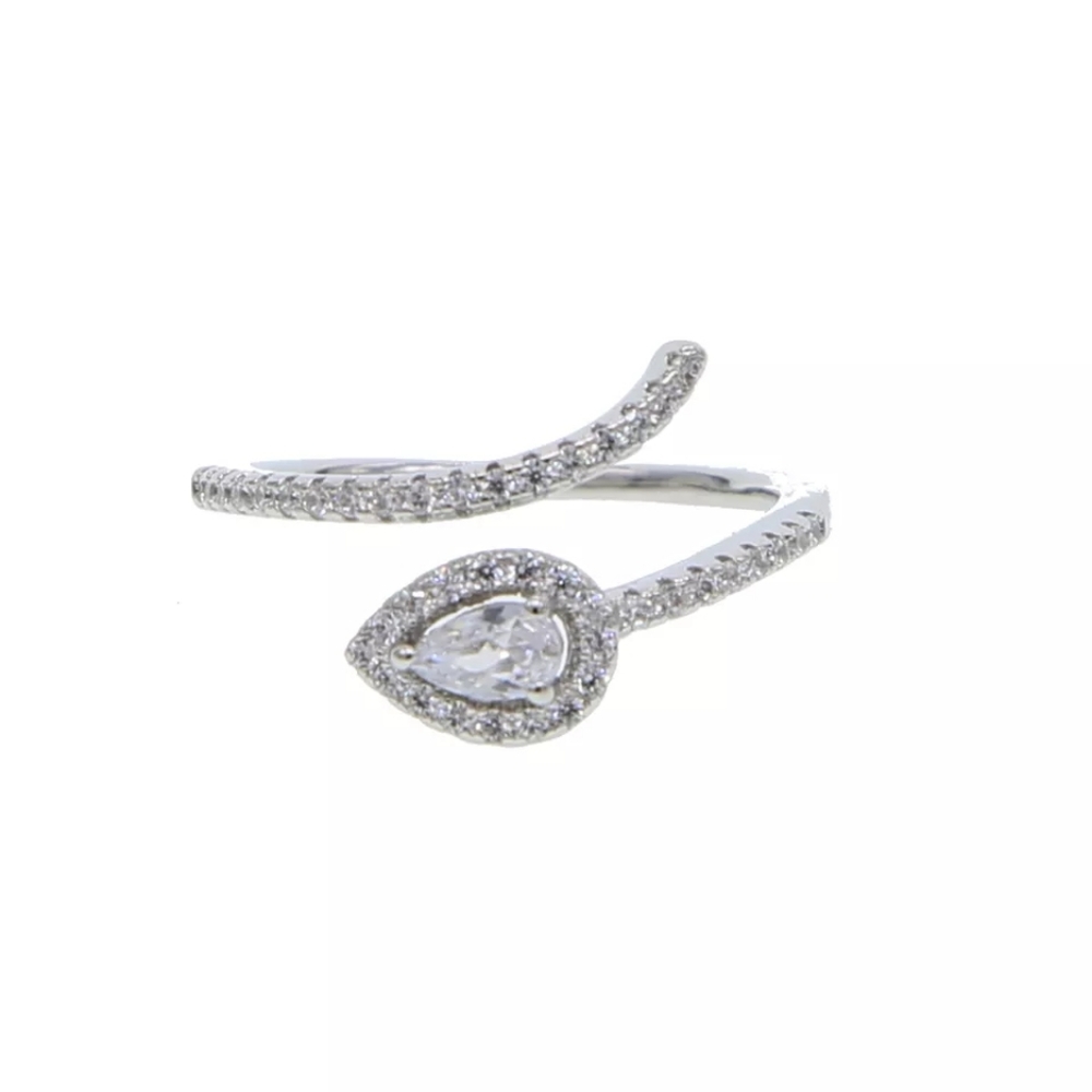 New Luxury 925 Sterling Silver Adjustable Ring - Picture 3 of 3